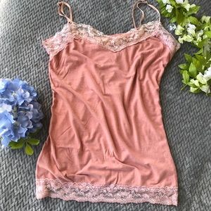 Charlotte Russo Soft Pink Lace Camisole
